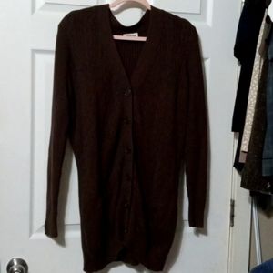 Woman's chocolate cardigan